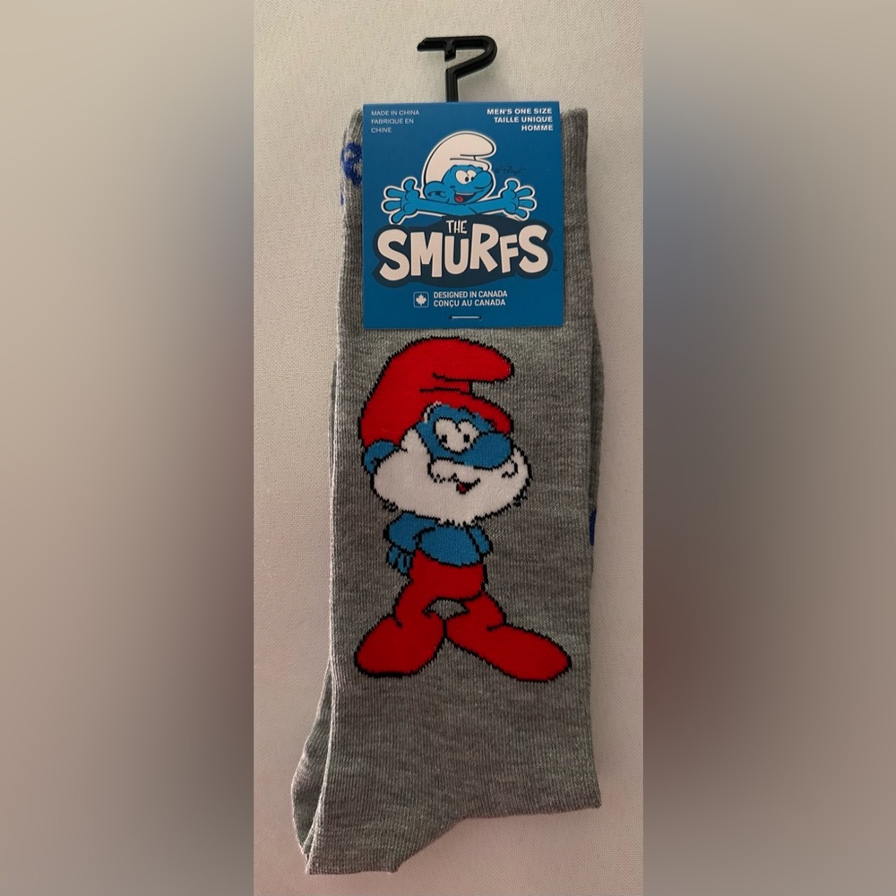 Perri’s Smurf Men’s Socks Size 7-12